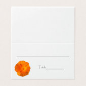 California Poppy Flower Place-kaarten Visitekaartje (Buitenkant ongevouwen)