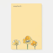 California Poppy Flowers Aangepaste herinnering Post-it® Notes (Voorkant)