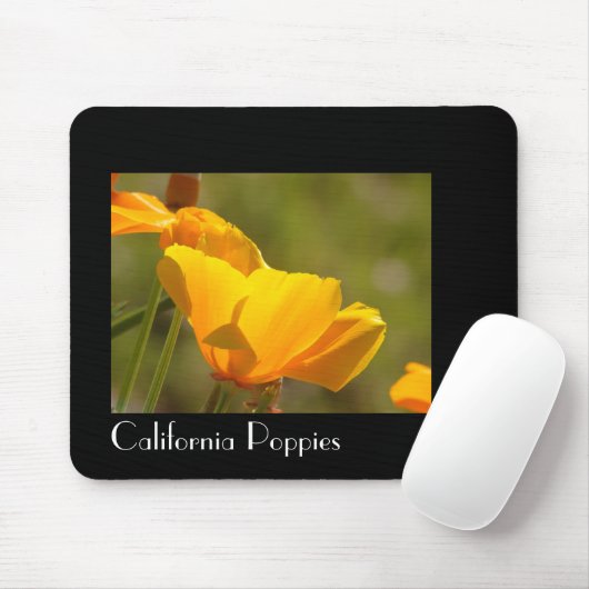 California Poppy Flowers Mousepad Muismat (Met muis)