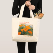 California Poppy Grote Tote Bag (Voorkant (product))