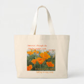 California Poppy Grote Tote Bag (Voorkant)