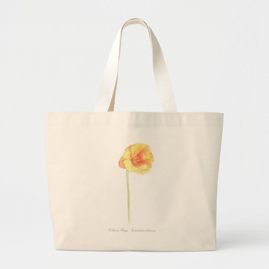 California Poppy Grote Tote Bag (Voorkant)