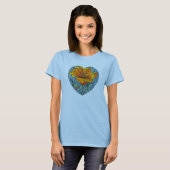 California Poppy Heart T-shirt (Voorkant volledig)