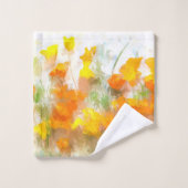 California Poppy Impressionistic Art Bad Handdoek (Wasdoekje)