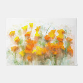 California Poppy Impressionistic Art Deurmat (Voorkant)