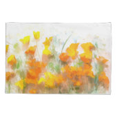California Poppy Impressionistic Art Kussensloop (Achterkant)