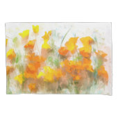 California Poppy Impressionistic Art Kussensloop (Voorkant)