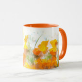 California Poppy Impressionistic Art Mok (Voorkant rechts)