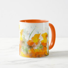 California Poppy Impressionistic Art Mok