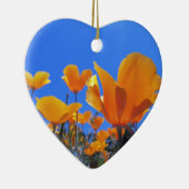 California Poppy Keramisch Ornament (Rechts)