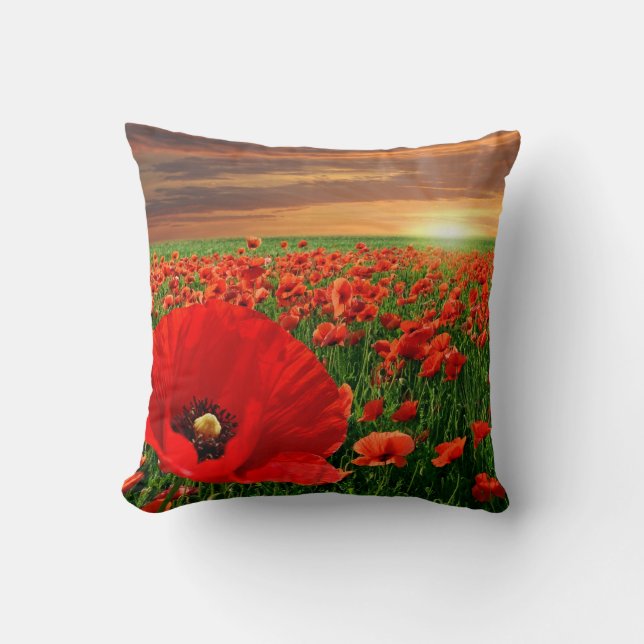 California Poppy Kussen (Voorkant)