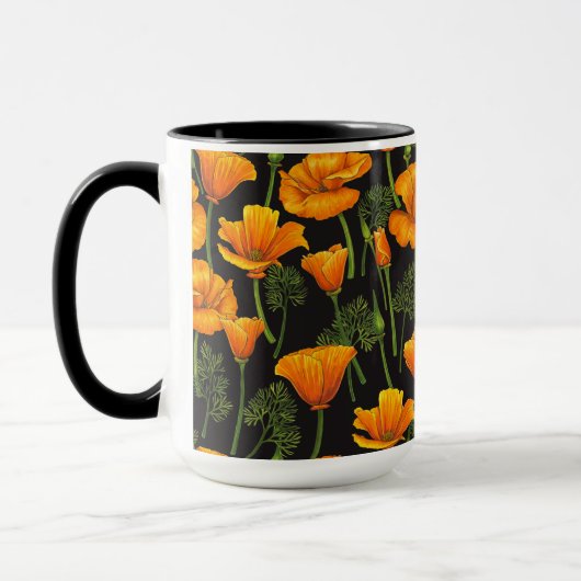 California poppy mok (Links)