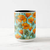 California poppy mok (Midden)