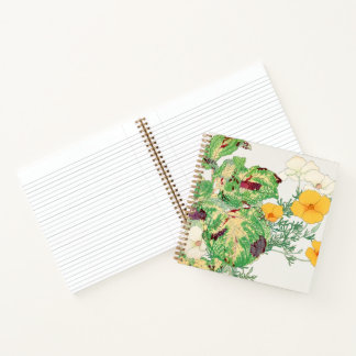 California poppy notebook notitieboek