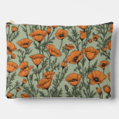 California Poppy Oranje bloempatroon Etui (Voorkant)
