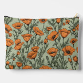 California Poppy Oranje bloempatroon Etui (Achterkant)