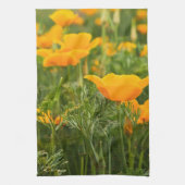 California Poppy Patch Photograph  Theedoek (Verticaal)