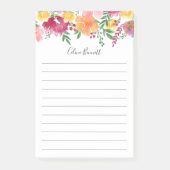 California Poppy Personalized Lined Post-it® Notes (Voorkant)