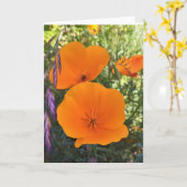 California Poppy Photo-Wenskaart Kaart (Gele Bloem)