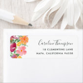 California Poppy Return-adres Etiket (Insitu)