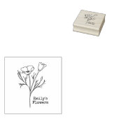California Poppy Rubberstempel (Gestempeld)