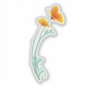 California Poppy Sticker (Voorkant)