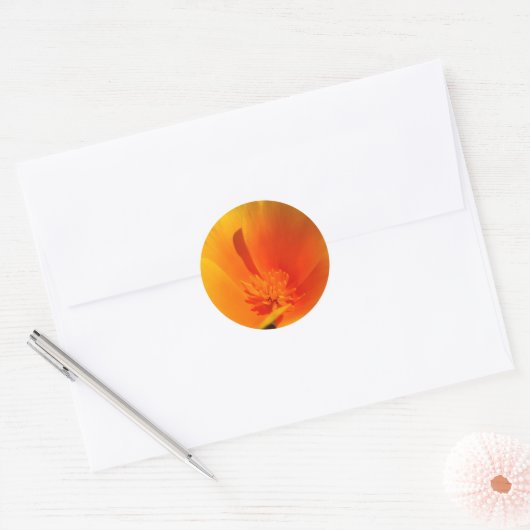 California Poppy stickers (Envelop)