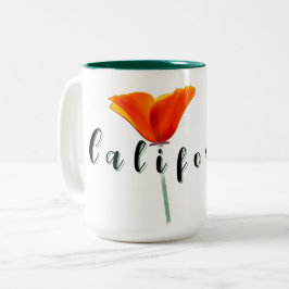 California Poppy Tweekleurige Koffiemok