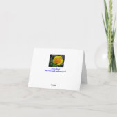 California Poppy Wenskaart Kaart (Achterkant)