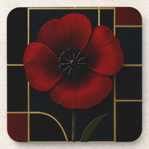 California PoppyHard plastisch onderzetter