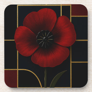 California PoppyHard plastisch onderzetter