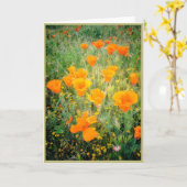 California Poppy's Kaart (Gele Bloem)