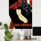 CALIFORNIA POSTER (Thuiskantoor)