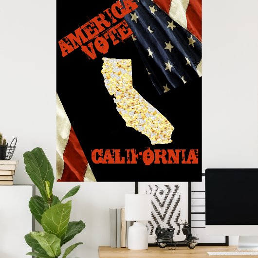 CALIFORNIA POSTER (Thuiskantoor)