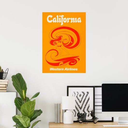 CALIFORNIA POSTER (Thuiskantoor)