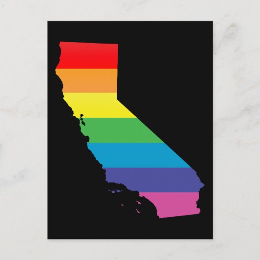 california pride . briefkaart (Voorkant)