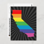 california pride . briefkaart (Voorkant / Achterkant)