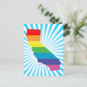 california pride . briefkaart (Staand voorkant)