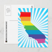 california pride . briefkaart (Voorkant / Achterkant)