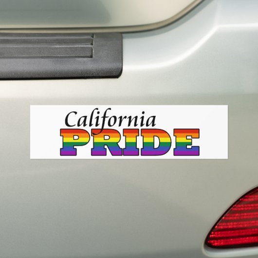 California Pride Bumpersticker (Op auto)
