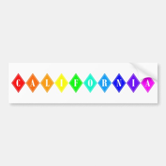 california pride . bumpersticker (Voorkant)