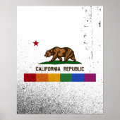 CALIFORNIA PRIDE FLAG -.png Poster (Voorkant)