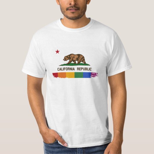 CALIFORNIA PRIDE FLAG -.png T-shirt (Voorkant)