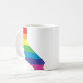 california pride . gestreept. koffiemok (Voorkant links)