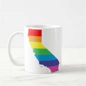 california pride . gestreept. koffiemok (Links)