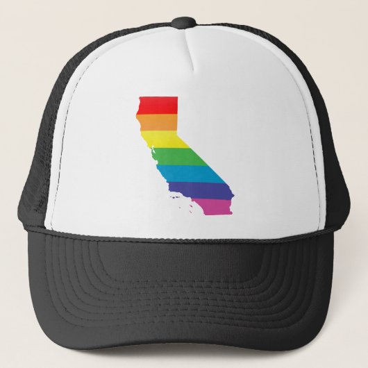 california pride. gestript. trucker pet (Voorkant)