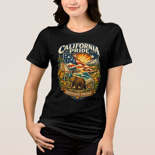 California Pride Golden State Forever T-shirt (Voorkant)
