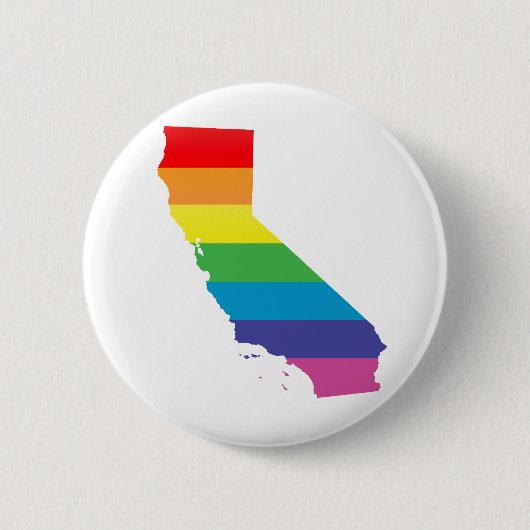 california pride ronde button 5,7 cm (Voorkant)