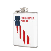 California Proud USA Amerikaanse Waterverf Heupfles (Links)