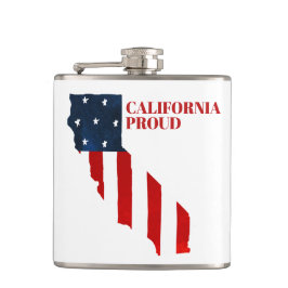 California Proud USA Amerikaanse Waterverf Heupfles